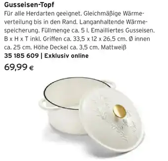 Tchibo Eduscho Gusseisen-Topf Angebot