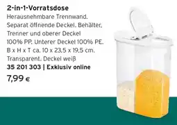 Tchibo Eduscho 2-in-1-Vorratsdose Angebot