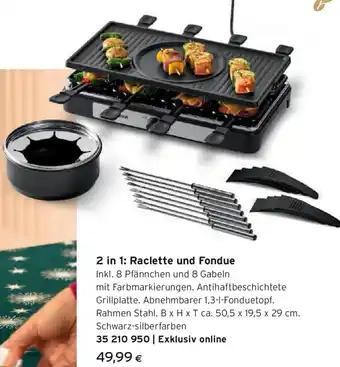 Tchibo Eduscho 2 in 1: Raclette und Fondue Angebot
