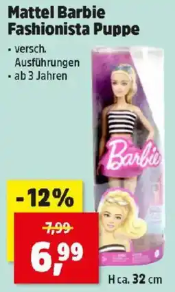 Thomas Philipps Mattel Barbie Fashionista Puppe Angebot