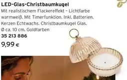 Tchibo Eduscho LED-Glas-Christbaumkugel Angebot