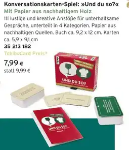Tchibo Eduscho Konversationskarten-Spiel: Und du so? Angebot