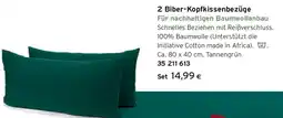 Tchibo Eduscho 2 Biber-Kopfkissenbezüge Angebot
