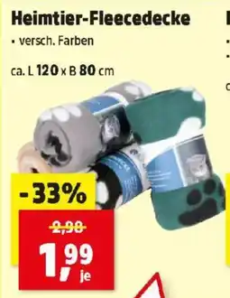 Thomas Philipps Heimtier-Fleecedecke Angebot