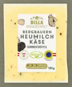 Billa Billa Genusswelt Bergbauern Heumilchkäse Sommertrüfel Angebot