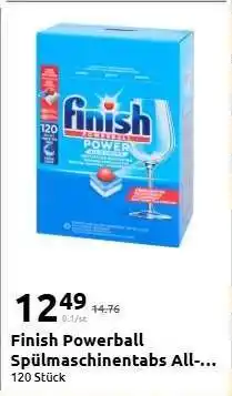 Action Finish Powerball Spülmaschinentabs All Angebot