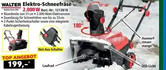 WALTER Elektro-Schneefräse