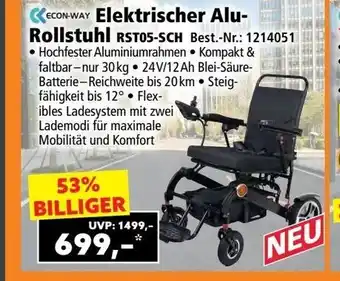 Econ-way elektrischer alu rollstuhl