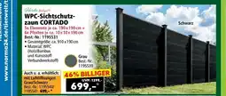 Norma Wpc-sichtschutz zaun cortado Angebot