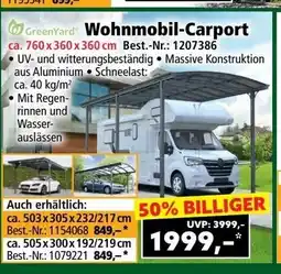 Norma Wohnmobil-Carport Angebot