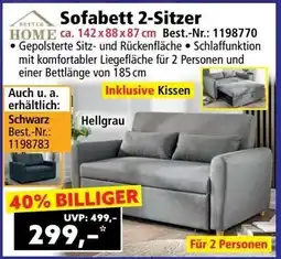 Norma Sofabett 2-Sitzer Angebot