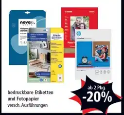 Pagro Diskont bedruckbare Etiketten und Fotopapier Angebot