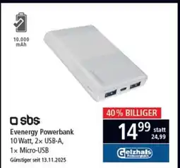 Pagro Diskont Evenergy Powerbank Angebot