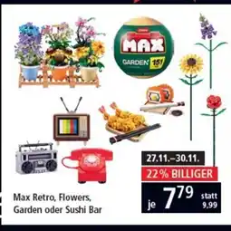 Pagro Diskont Max Retro, Flowers, Garden oder Sushi Bar Angebot