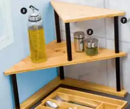 Pagro Diskont Eckregal aus Bambus Angebot