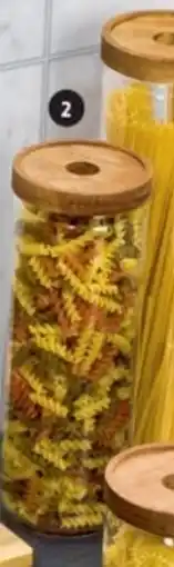 Pagro Diskont Vorratsdose aus Glas, mit Akazien-Deckel Angebot