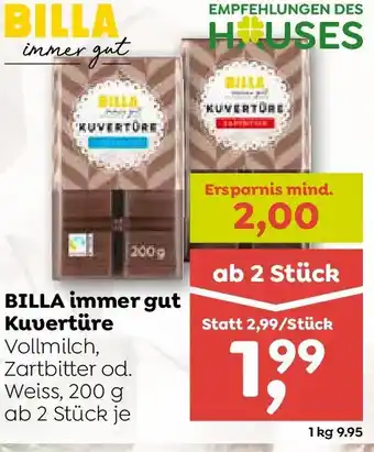 Billa immer gut kuvertüre