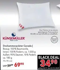 Matratzen Concord Dreikammerpolster Canada Angebot