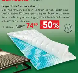 Matratzen Concord Topper Flex Komfortschaum Angebot