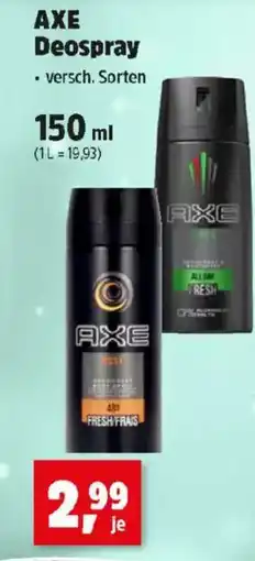 Thomas Philipps AXE Deospray Angebot