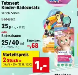 Thomas Philipps Tetesept Kinder-Badezusatz oder Badeschaum Angebot