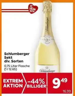 Billa Schlumberger Sekt div. Sorten Angebot