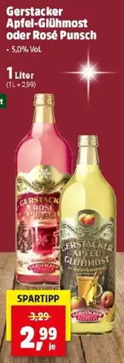 Thomas Philipps Gerstacker Apfel-Glühmost oder Rosé Punsch Angebot