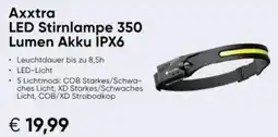Hartlauer Axxtra LED Stirnlampe 350 Lumen Akku IPX6 Angebot