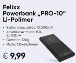 Hartlauer Felixx Powerbank PRO-10 Li-Polimer Angebot