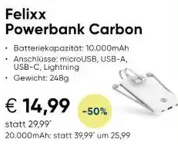 Hartlauer Felixx Powerbank Carbon Angebot