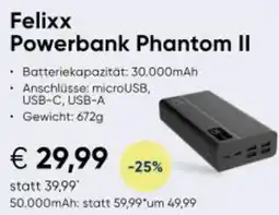 Hartlauer Felixx Powerbank Phantom II Angebot