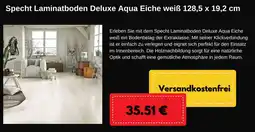 Hellweg Specht Laminatboden Deluxe Aqua Eiche weiß 128,5 x 19,2 cm Angebot