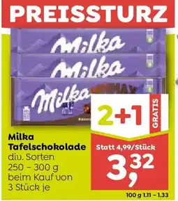 ADEG Milka Tafelschokolade Angebot