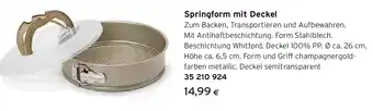 Tchibo Eduscho Springform mit Deckel Angebot