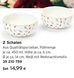 Tchibo Eduscho 2 Schalen Angebot