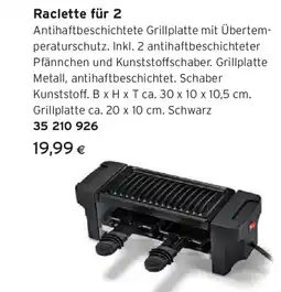 Tchibo Eduscho Raclette für 2 Angebot