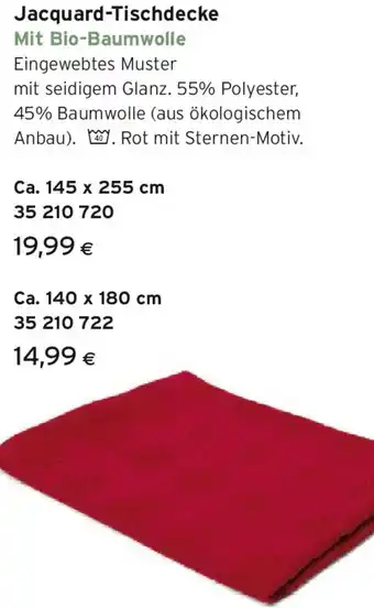 Tchibo Eduscho Jacquard-Tischdecke Angebot