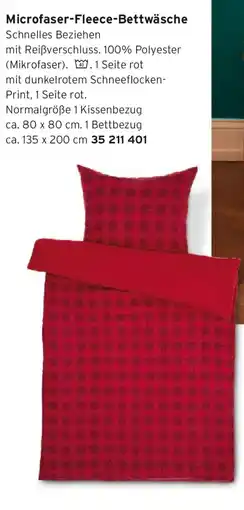 Tchibo Eduscho Microfaser-Fleece-Bettwäsche Angebot