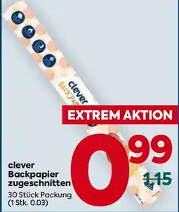 Billa clever Backpapier zugeschnitten Angebot