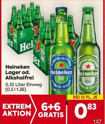 Heineken Lager od. Alkoholfrei