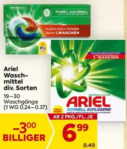 Billa Ariel Wasch- mittel Angebot