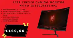 Hofer Acer curved gaming-monitor nitro ed320 qrs 3 biipx Angebot
