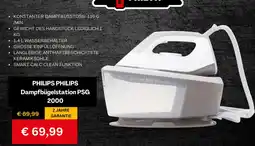 Hofer PHILIPS PHILIPS Dampfbügelstation PSG 2000 Angebot