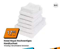 Action Hotel Royal Hochwertiges Handtuchset Angebot