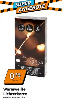 Action Warmweiße Lichterkette Angebot