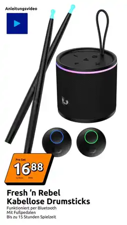 Action Fresh 'n Rebel Kabellose Drumsticks Angebot