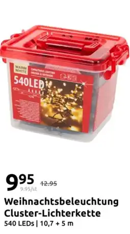Action Weihnachtsbeleuchtung Cluster-Lichterkette Angebot