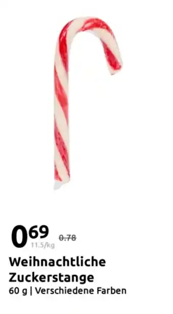Action Weihnachtliche Zuckerstange Angebot