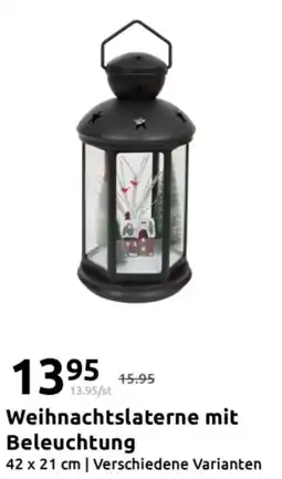 Action Weihnachtslaterne mit Beleuchtung Angebot