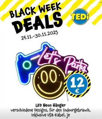 TEDi LED Neon Hänger Angebot